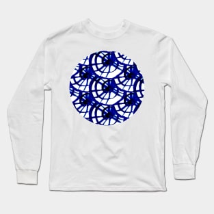 Shibori Curly Maze Long Sleeve T-Shirt